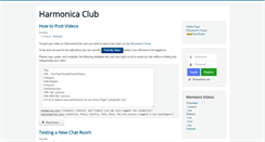 Desktop Screenshot of harmonicaclub.com